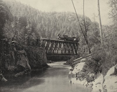 Bridge i Animas Canyon, Colorado (s/hvitt bilde) av American Photographer (after)