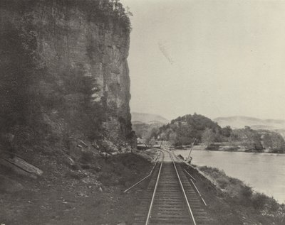 Castle Rock, New River (s/hvitt bilde) av American Photographer (after)