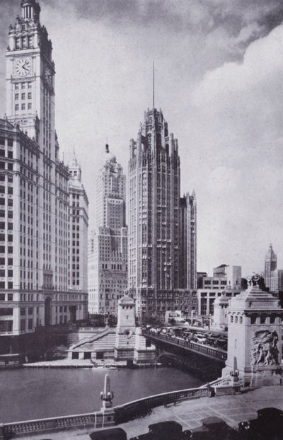 Chicago: Boulevard Link Bridge, Looking North (s/hv-bilde) av American Photographer (after)