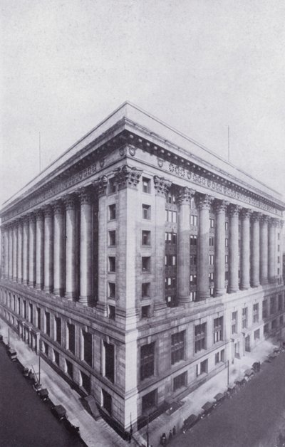 Chicago: Rådhuset og fylkesbygningen (s/hvitt-bilde) av American Photographer (after)