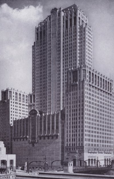 Chicago: The Civic Opera House (s/hvitt bilde) av American Photographer (after)