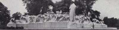 Chicago: The Fountain of Time, Lorado Tafts mesterverk i Washington Park (s/hv-bilde) av American Photographer (after)