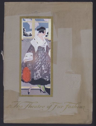 Forside av The Theatre of Fur Fashion, ca. 1914. (s/hvitt bilde) av American Photographer (after)