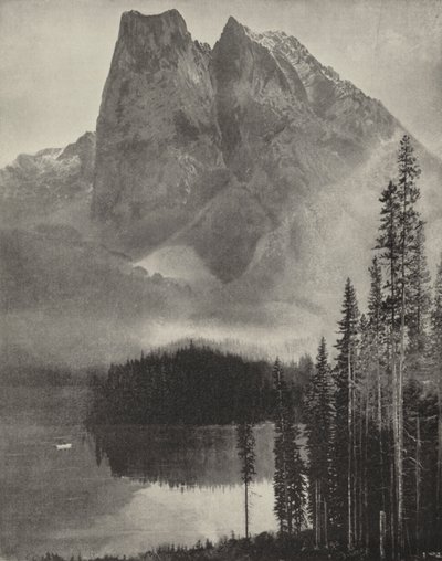 Emerald Lake i Selkirk-fjellene (s/hvitt-bilde) av American Photographer (after)