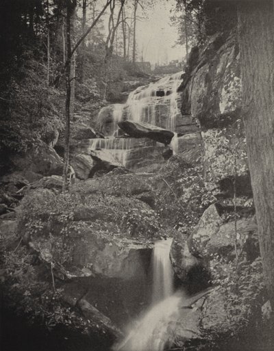 Fall Creek Cascade, North Carolina (s/hvitt bilde) av American Photographer (after)