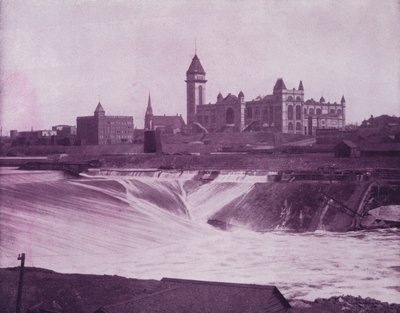 Falls of St Anthony (s/hvitt bilde) av American Photographer (after)