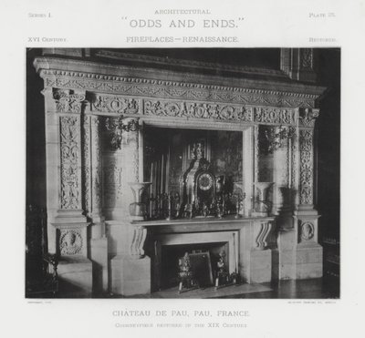 Peis: Chateau De Pau, Pau, Frankrike (s/hvitt bilde) av American Photographer (after)