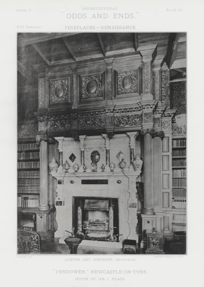 Peis: "Pendower," Newcastle-on-Tyne (s/hvitt-bilde) av American Photographer (after)