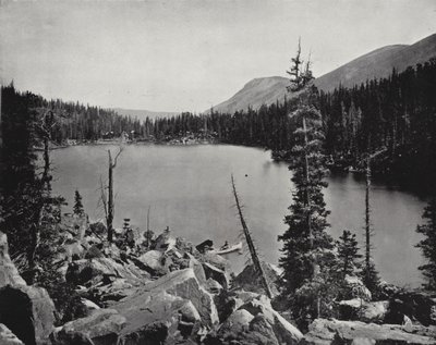 Green Lake, Colorado (s/hvitt bilde) av American Photographer (after)