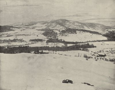Green Mountains of Vermont (s/hvitt bilde) av American Photographer (after)