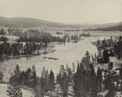 Hayden Valley, Yellowstone nasjonalpark (s/hvitt bilde) av American Photographer (after)