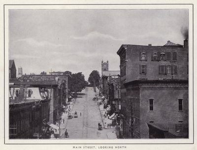Jamestown, NY: Main Street, ser nordover (s/hvitt-bilde) av American Photographer (after)