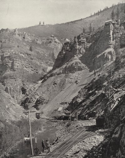 Gruver i Eagle River Canyon, Colorado (s/hvitt bilde) av American Photographer (after)