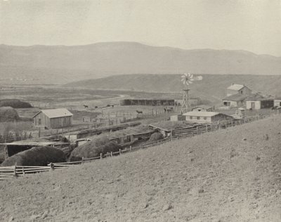 Montana Horse Ranch (s/hvitt bilde) av American Photographer (after)