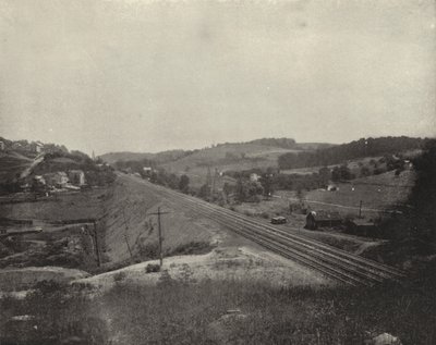 Natural Gas Wells, Grapeville, Pennsylvania (s/hvitt-bilde) av American Photographer (after)