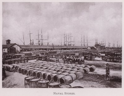 Naval Stores (s/hvitt bilde) av American Photographer (after)