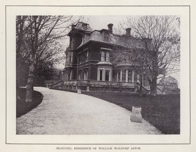 Newport, Rhode Island: Beaulieu, Residence of William Waldorf Astor (s/hv-bilde) av American Photographer (after)