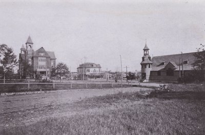Old Orchard Beach, Maine: Rådhus og offentlig bibliotek; Postkontor; St Margaret