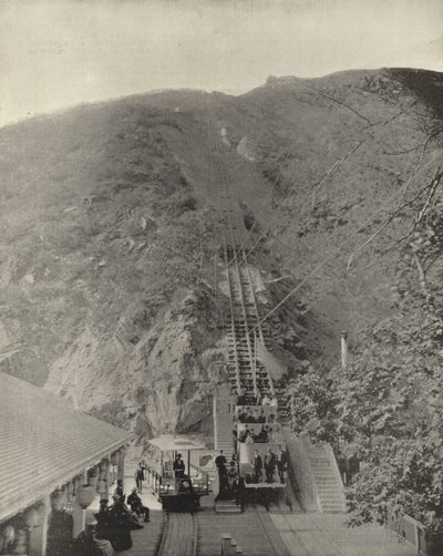 Pasadena Mountain Railway, California (s/hvitt bilde) av American Photographer (after)