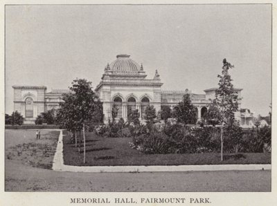 Philadelphia: Memorial Hall, Fairmount Park (s/hvitt bilde) av American Photographer (after)