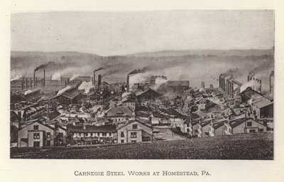 Pittsburgh: Carnegie Steel Works at Homestead, Pennsylvania (s/hvitt bilde) av American Photographer (after)