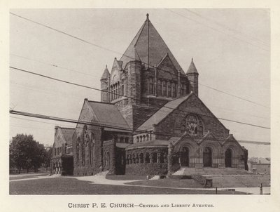 Pittsburgh: Christ PE Church, Central and Liberty Avenues (s/hvitt bilde) av American Photographer (after)