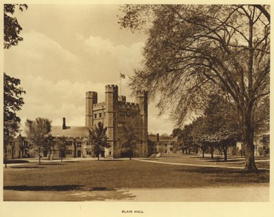 Princeton University: Blair Hall (s/hvitt bilde) av American Photographer (after)