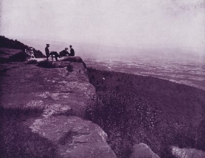 Prospekt fra toppen av White Mountains, New Hampshire (s/hv-bilde) av American Photographer (after)