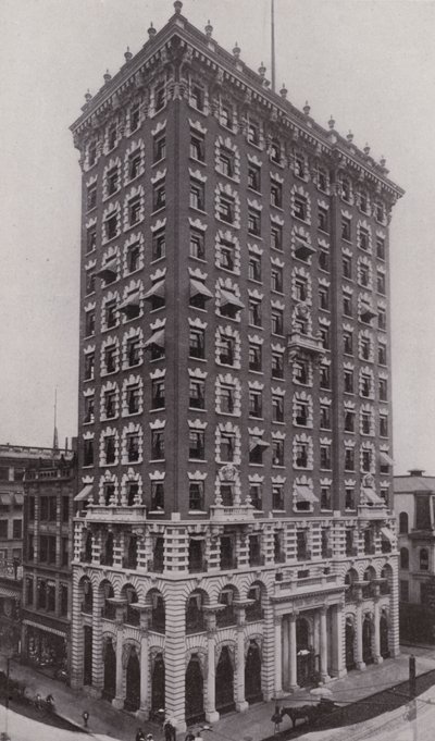 Providence, Rhode Island: The Union Trust Building (s/hvitt bilde) av American Photographer (after)