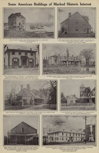 Noen amerikanske bygninger av markert historisk interesse (s/hv-bilde) av American Photographer (after)