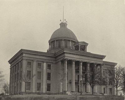 State Capitol Building i Montgomery, Alabama (s/hvitt bilde) av American Photographer (after)
