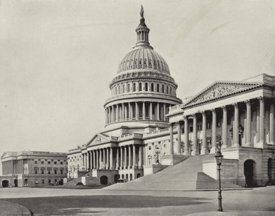 Hovedstadsbygningen i Washington (s/hvitt bilde) av American Photographer (after)