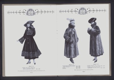 To-siders oppslag fra The Theatre of Fur Fashion (s/hv-bilde) av American Photographer (after)