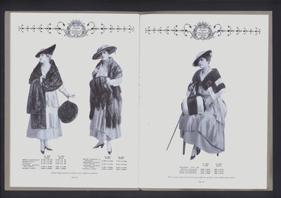 To-siders oppslag fra The Theatre of Fur Fashion (s/hv-bilde) av American Photographer (after)
