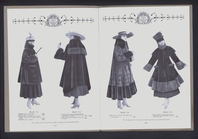 To-siders oppslag fra The Theatre of Fur Fashion (s/hv-bilde) av American Photographer (after)