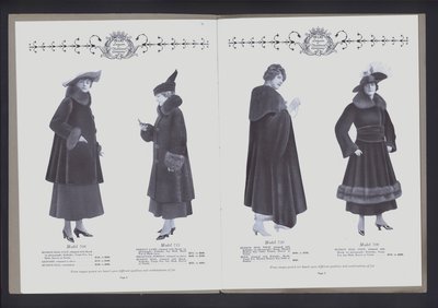 To-siders oppslag fra The Theatre of Fur Fashion (s/hv-bilde) av American Photographer (after)