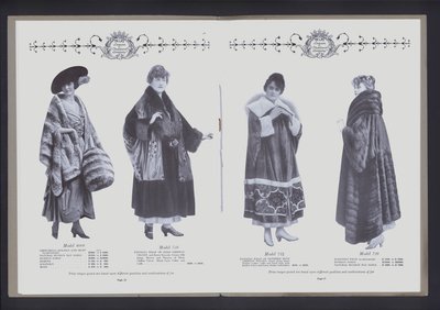 To-siders oppslag fra The Theatre of Fur Fashion (s/hv-bilde) av American Photographer (after)