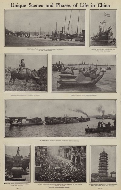 Unike scener og livsfaser i Kina (s/hvitt-bilde) av American Photographer (after)