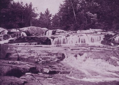 Upper Jackson Falls, Wild-Cat River, New Hampshire (s/hvitt bilde) av American Photographer (after)