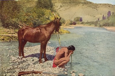 Apache Warrior, Rio Navaho, Arizona (farget bilde) av American Photographer