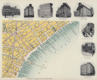 Borough of Manhattan (s/hvitt bilde) av American Photographer
