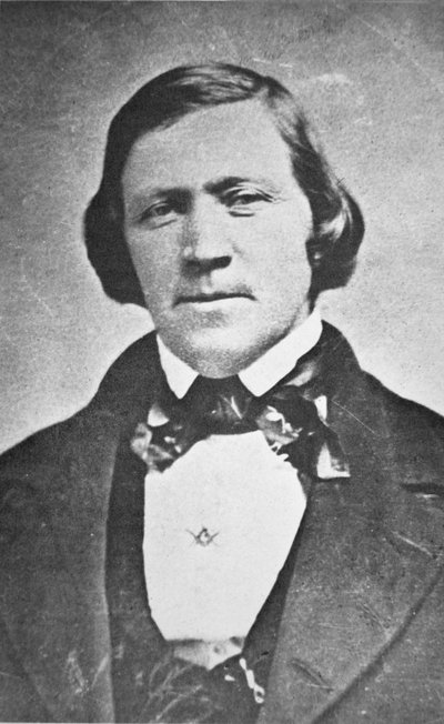 Brigham Young (1801–77) andre president for mormonkirken, 43 år gammel av American Photographer