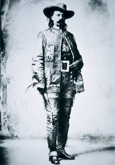 Buffalo Bill Cody (1846-1917) (s/hvitt-bilde) av American Photographer