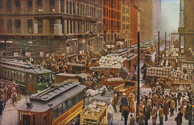 Chicago: En travel dag på Dearborn- og Randolph-gatene (fargebilde) av American Photographer