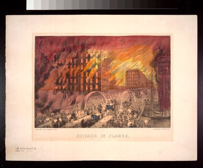 Chicago in Flames, 1871 av American Photographer