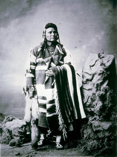 Høvding Joseph (1840-1904) ca. 1880 (s/hvitt-bilde) av American Photographer