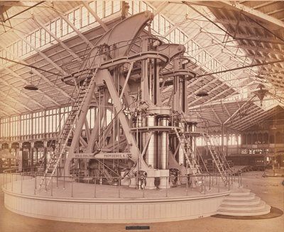 Corliss Engine, Centennial International Exhibition, Philadelphia, 1876 (albumintrykk) av American Photographer