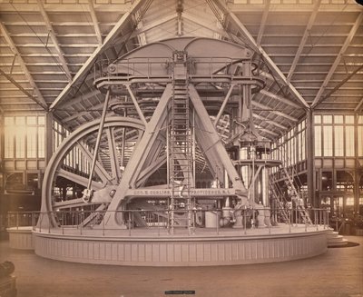 Corliss Engine, Centennial International Exhibition, Philadelphia, 1876 (albumintrykk) av American Photographer
