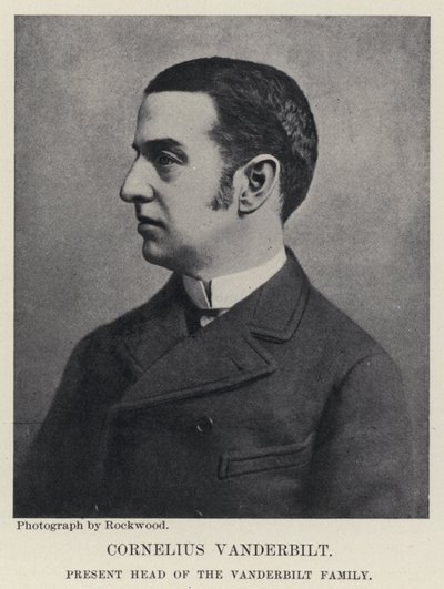 Cornelius Vanderbilt (s/hvitt bilde) av American Photographer