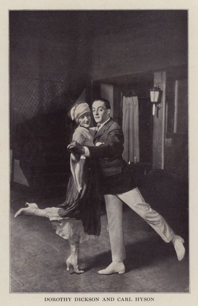 Dorothy Dickson og Carl Hyson (s/h-foto) av American Photographer